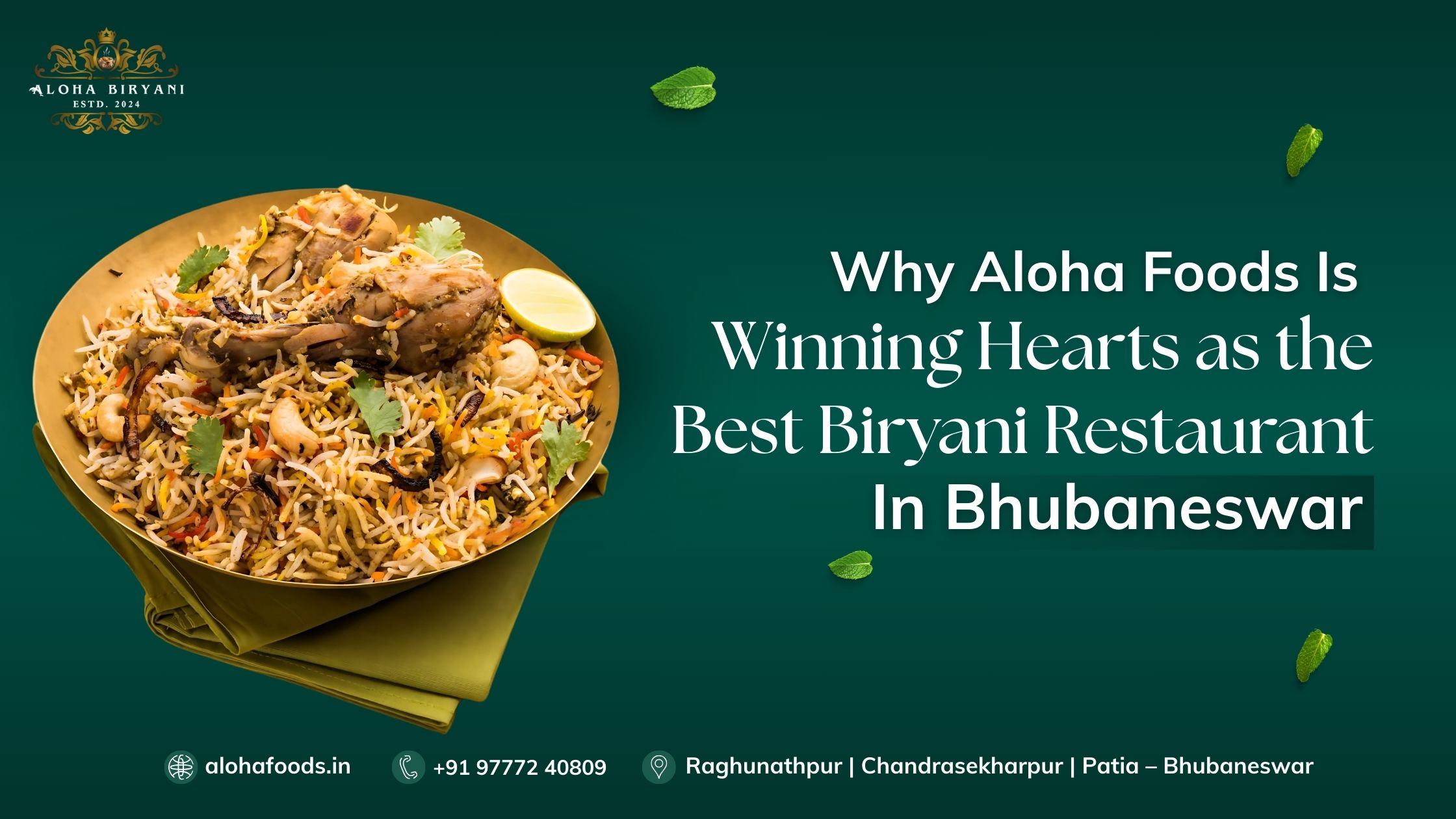 Aromatic, flavorful, and perfectly cooked Biryani.